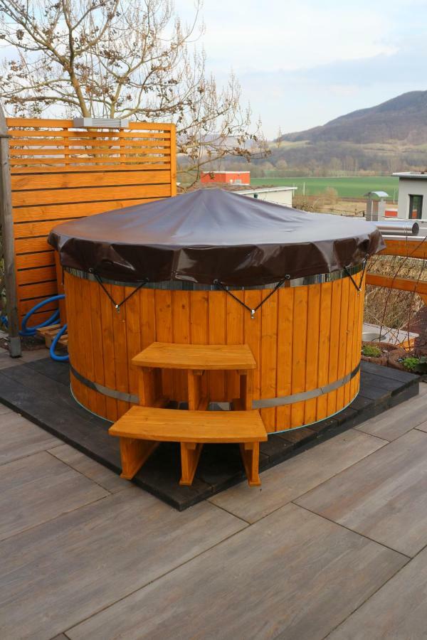 Romantische Ferienwohnung Mit Fantastischem Ausblick, Pool Und Gartensauna Jena Eksteriør billede